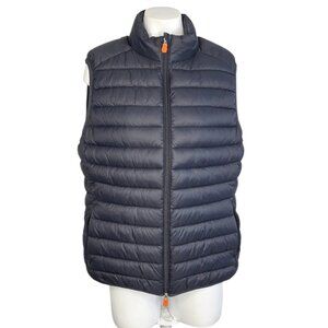 Save The Duck Ultra Light Jacket Puffer Vest, Blue, Plumtech, Womens Size 5/XXL